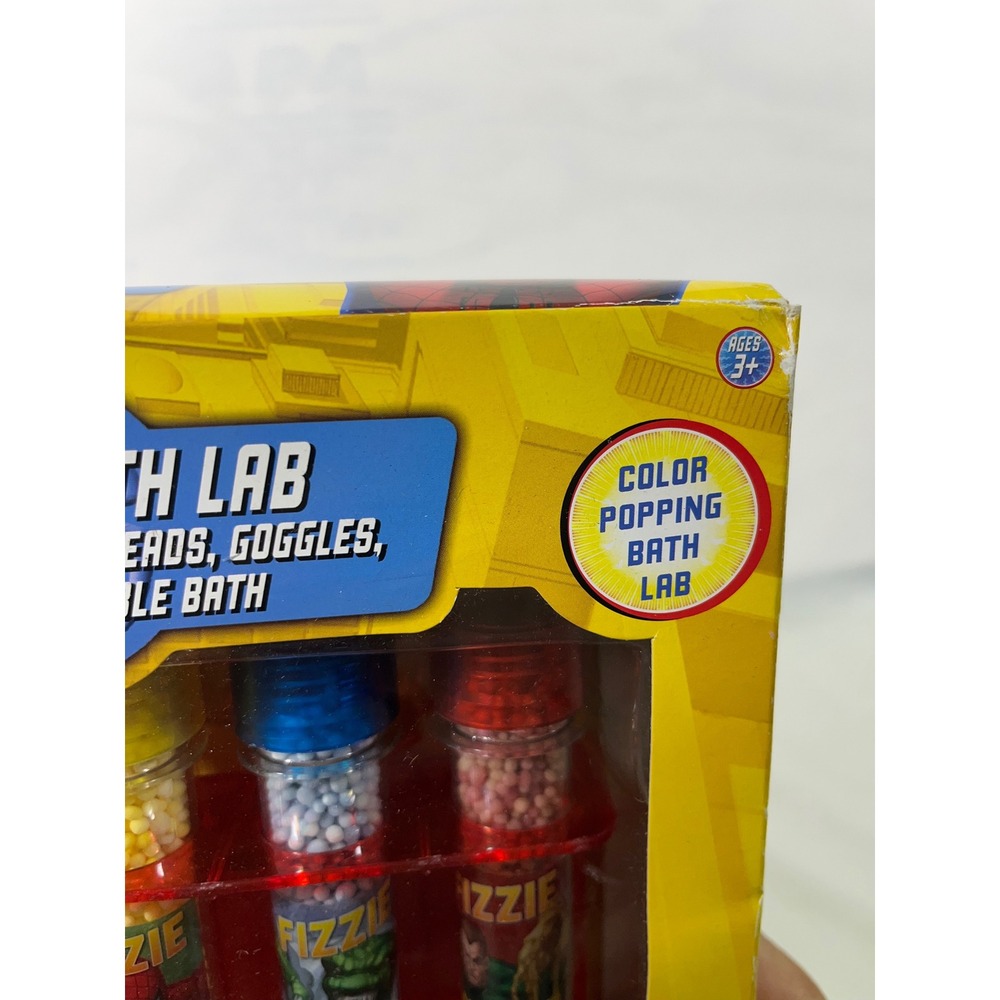 Marvel Spider-Man 2011 Secret Bath Lab Bubble Bath Fizzy Goggles Microscope Kit - Picture 10 of 12